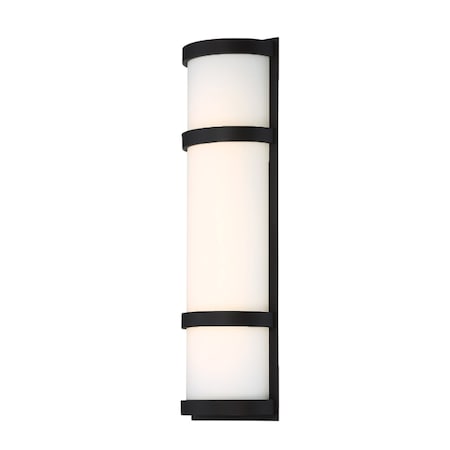 Dweled Latitude 20in LED Indoor and Outdoor Wall Light 3000K in Black WS-W526
